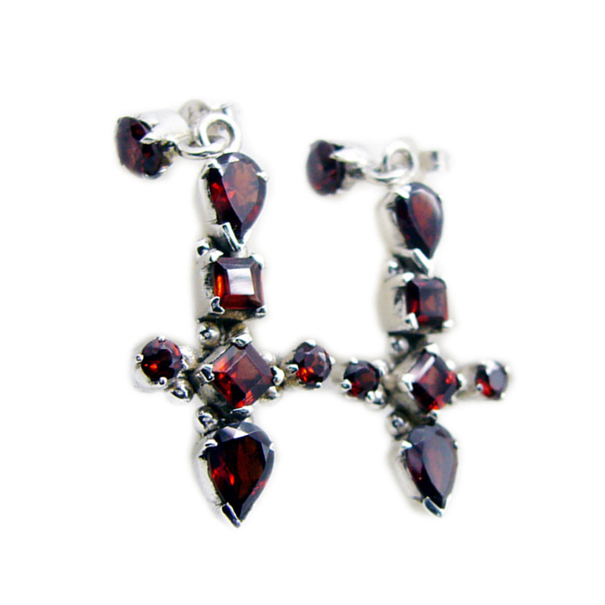 Nayara Purple Classic multiple Dangle Earring Amethyst Purple Dangle