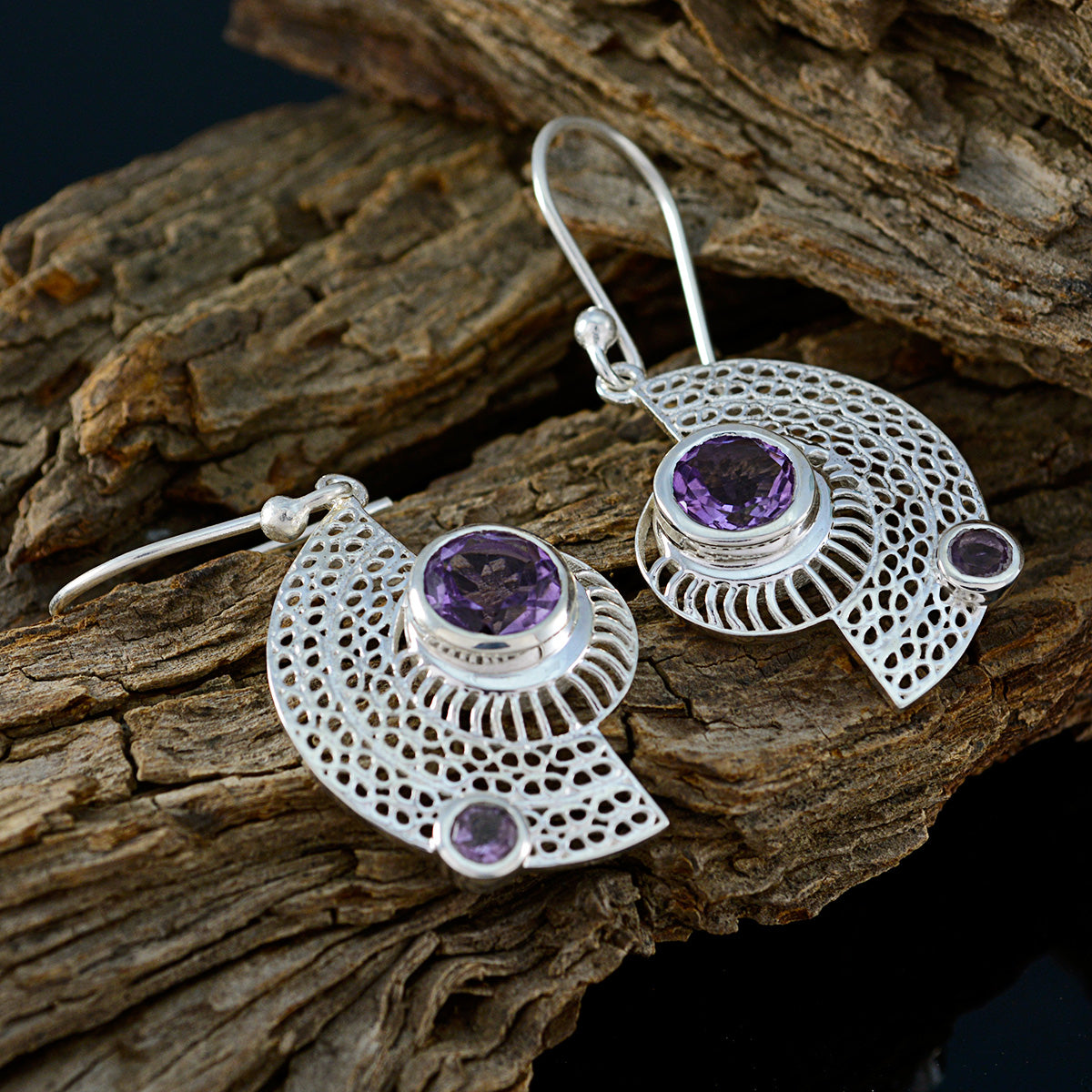 Freya Purple Versatile multiple Dangle Earring