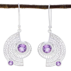 Freya Purple Versatile multiple Dangle Earring Amethyst Purple Dangle