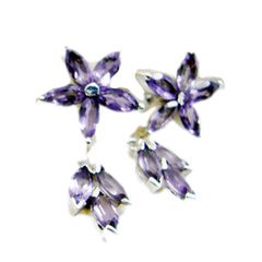 Agustina Purple Tiny multiple Stud Earring Amethyst Purple Stud