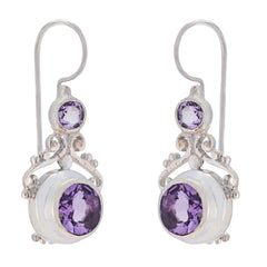 Pauline Purple Essential multiple Dangle Earring Amethyst Purple Dangle