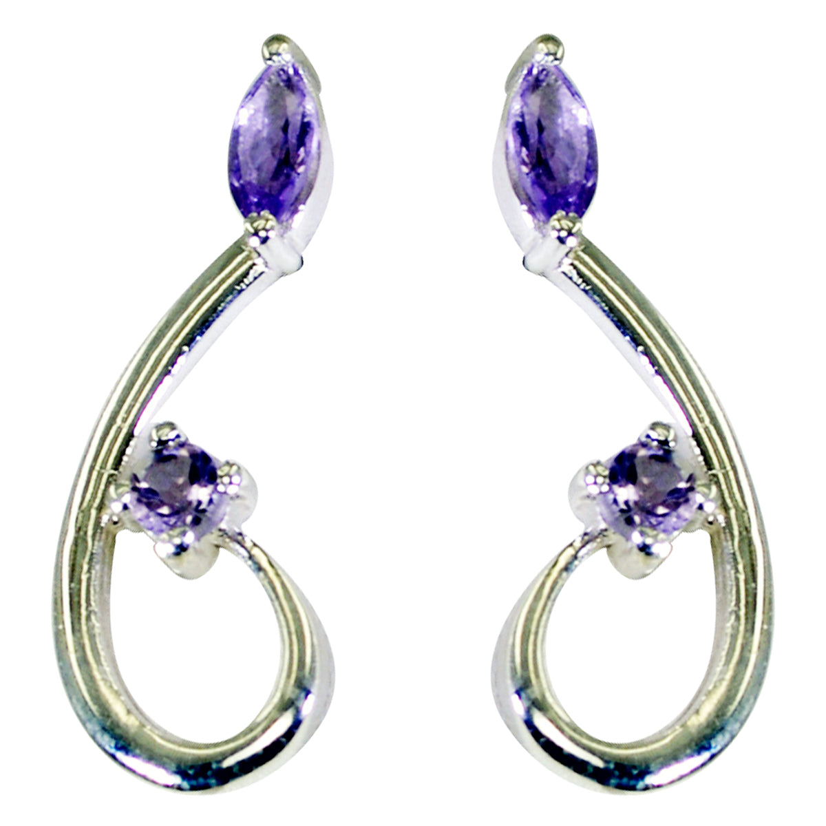 Ana Purple Mid weight multiple Stud Earring
