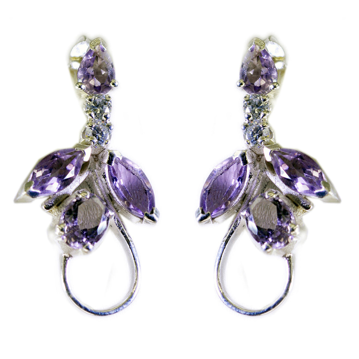 Sofia Purple Classic multiple Stud Earring