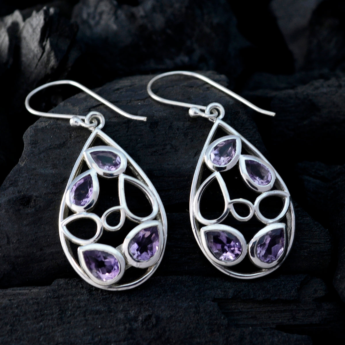 Stella Purple Classic multiple Dangle Earring