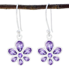 Hua Purple Whisper thin multiple Dangle Earring Amethyst Purple Dangle