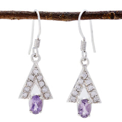 Yuna Purple Elegant multiple Dangle Earring Amethyst Purple Dangle