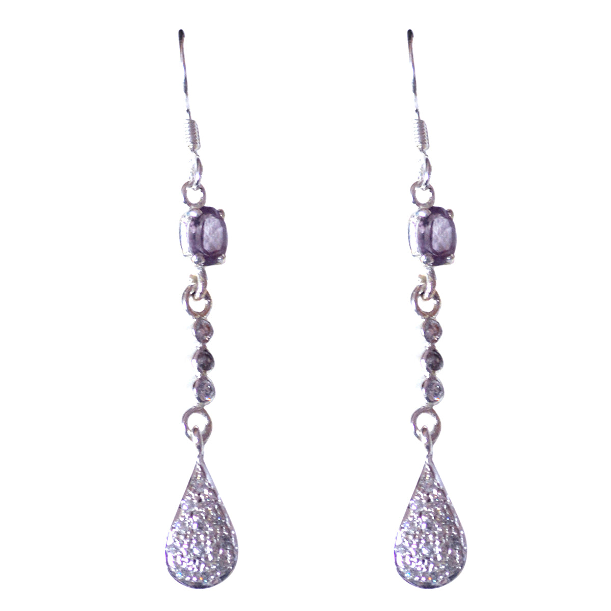 Bianca Purple Delicate multiple Dangle Earring