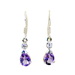 Isabelle Purple Delicate multiple Dangle Earring Amethyst Purple Dangle
