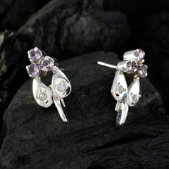 Camila Purple Dainty multiple Stud Earring