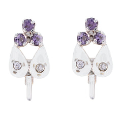 Camila Purple Dainty multiple Stud Earring Amethyst Purple Stud