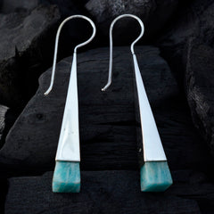 Carolina Green Classic Solitaire Dangle Earring