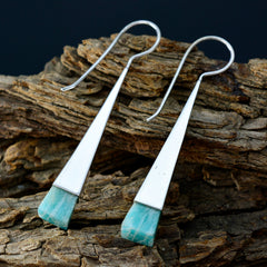 Carolina Green Classic Solitaire Dangle Earring