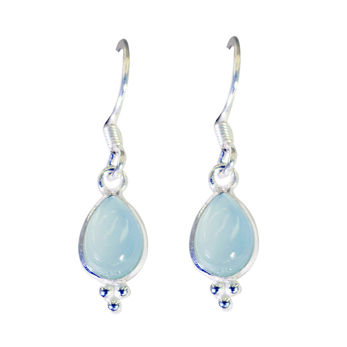 Leah Blue Elegant multiple Dangle Earring Chalcedony Blue Dangle