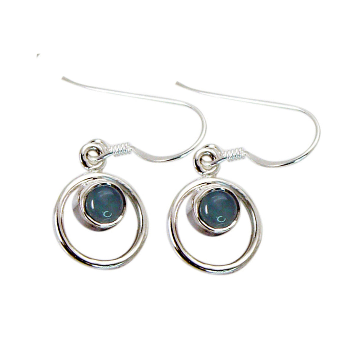 Constanza Blue Elegant multiple Dangle Earring Blue Chalcedony Blue Dangle
