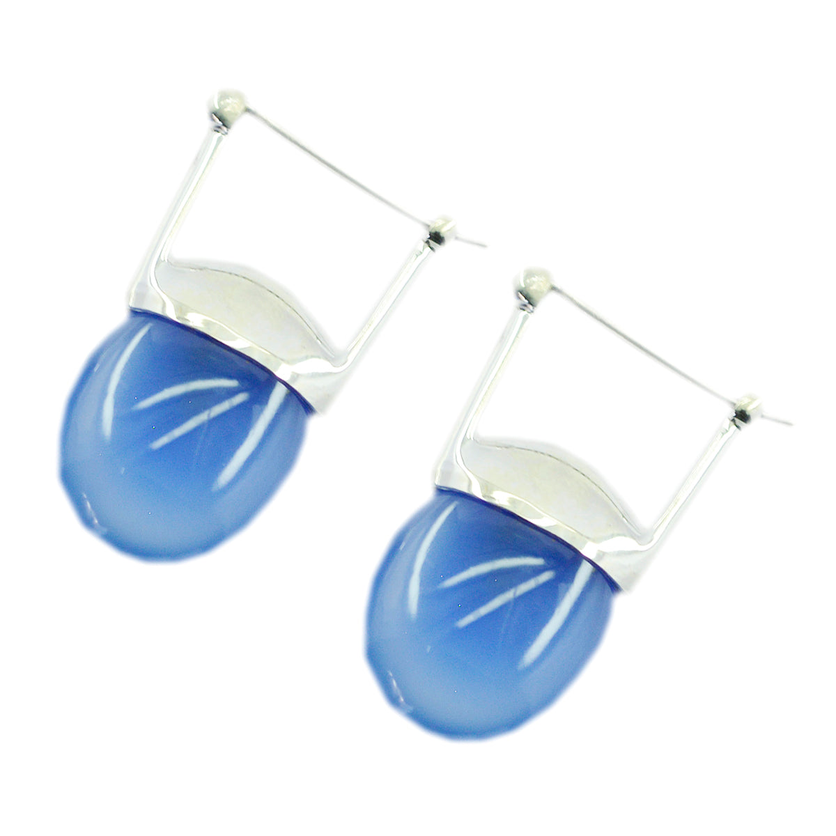 Elena Blue Essential Solitaire Dangle Earring