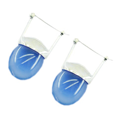 Elena Blue Essential Solitaire Dangle Earring