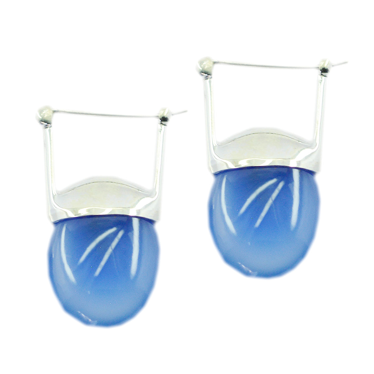 Elena Blue Essential Solitaire Dangle Earring
