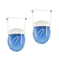 Elena Blue Essential Solitaire Dangle Earring