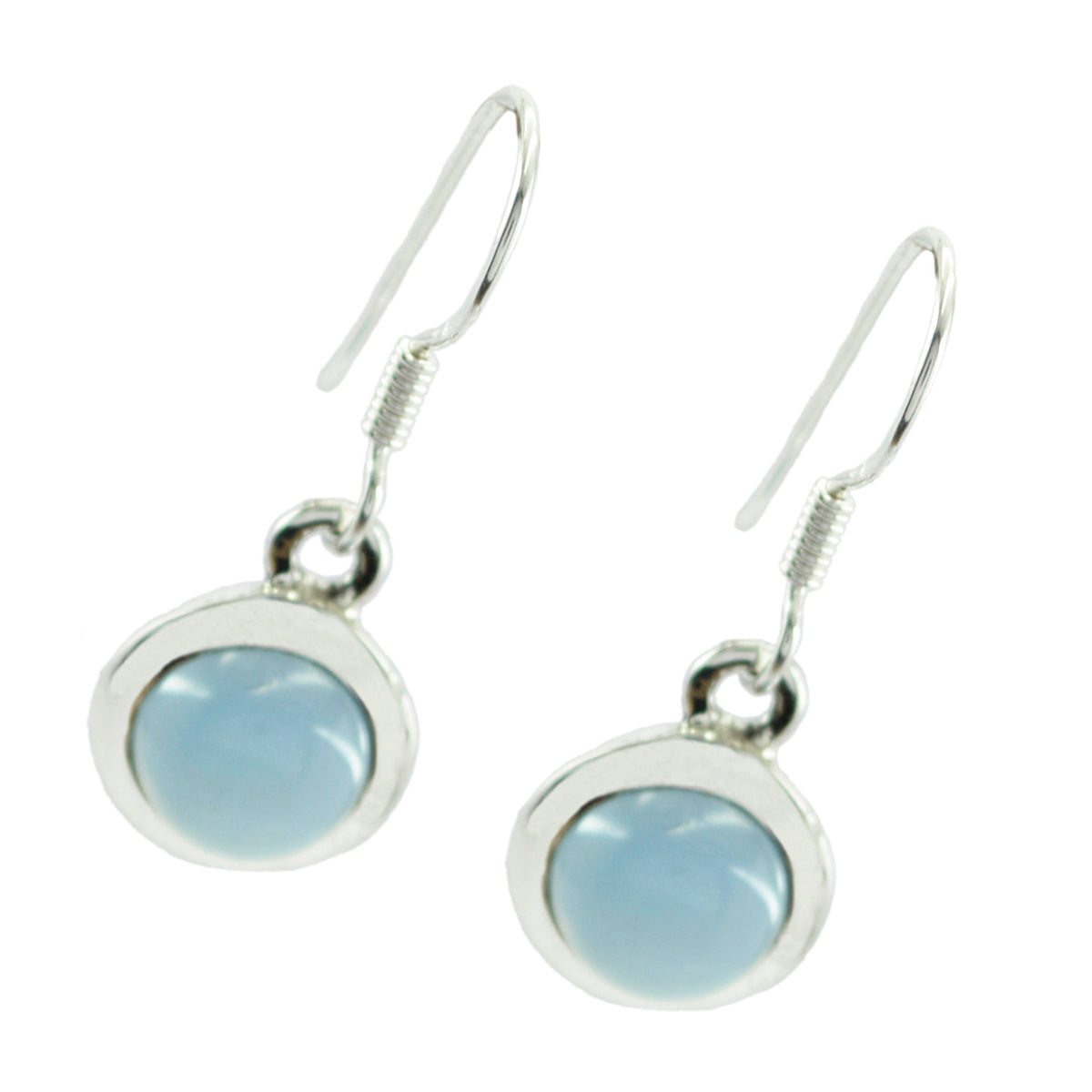 Fernanda Blue Delicate Solitaire Dangle Earring
