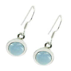 Fernanda Blue Delicate Solitaire Dangle Earring