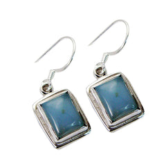 Hye jin Blue Tiny Solitaire Dangle Earring