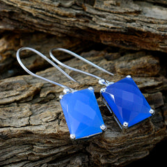 Ivana Blue Classic Solitaire Dangle Earring