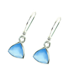 Lorena Blue Elegant Solitaire Dangle Earring
