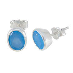 Camilla Blue Dainty Solitaire Stud Earring