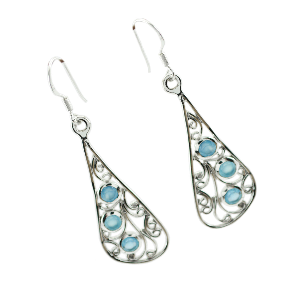 Patricia Blue Whisper thin multiple Dangle Earring