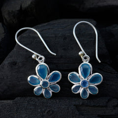 Hye jin Blue Whisper thin multiple Dangle Earring
