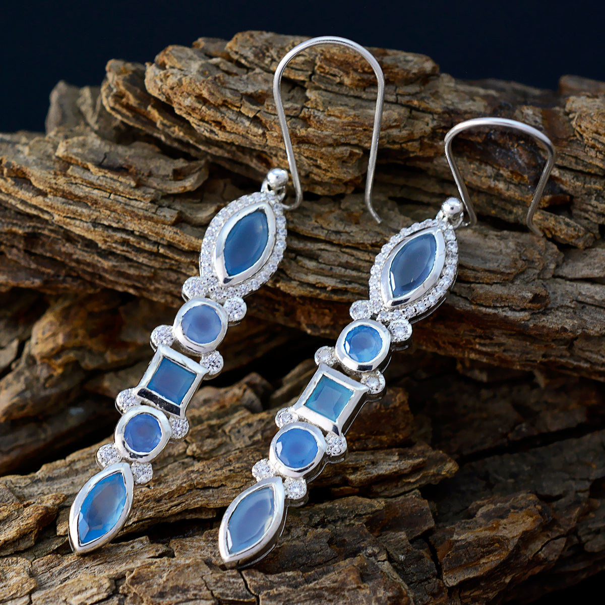 Sara Blue Classic multiple Dangle Earring