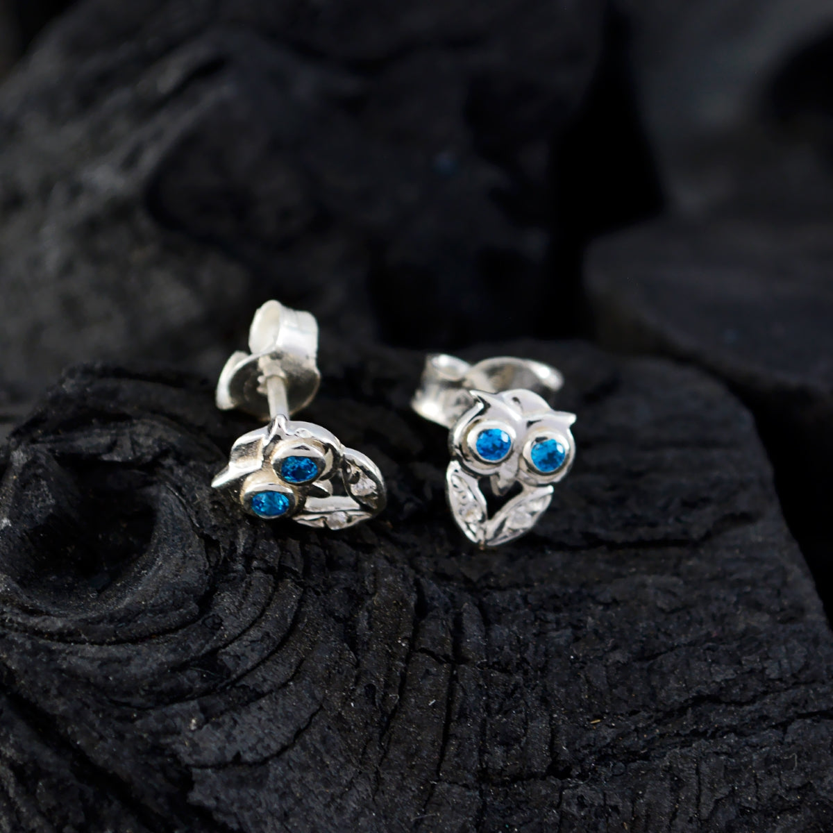 Giulia Blue Whisper thin multiple Stud Earring