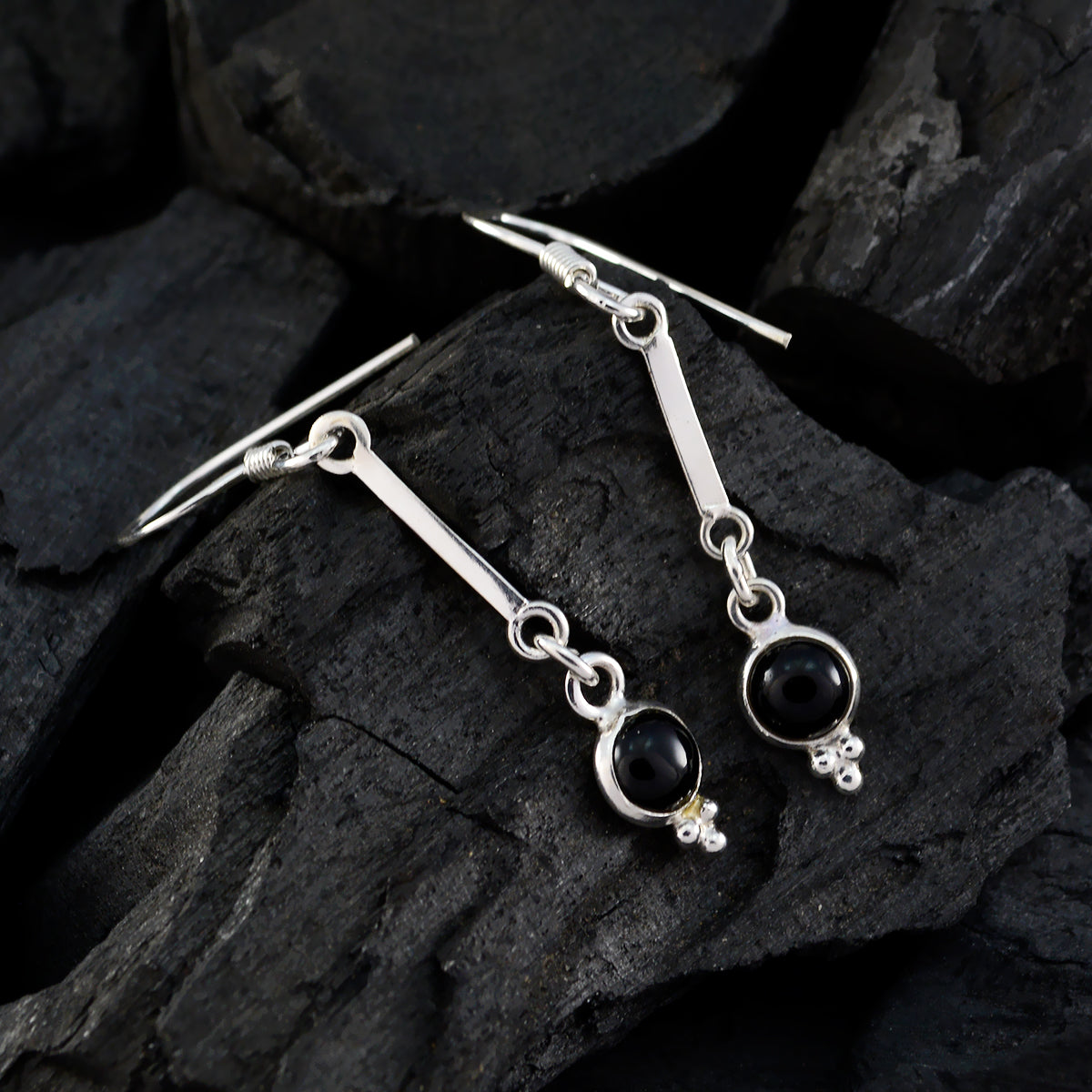 Elena Black Elegant multiple Dangle Earring