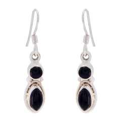 Alice Black Delicate multiple Dangle Earring Black Onyx Black Dangle