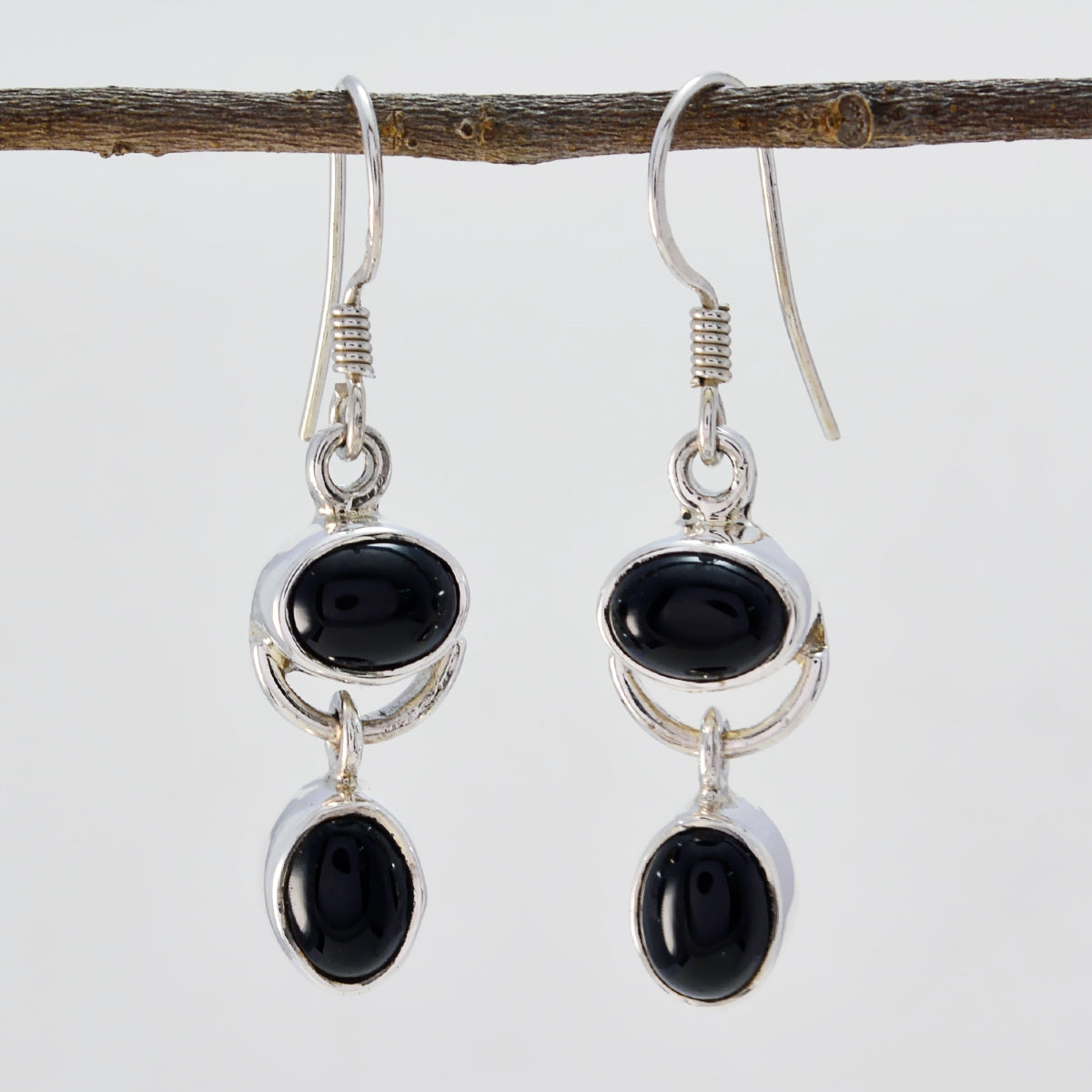 Joaquina Black Featherlight multiple Dangle Earring