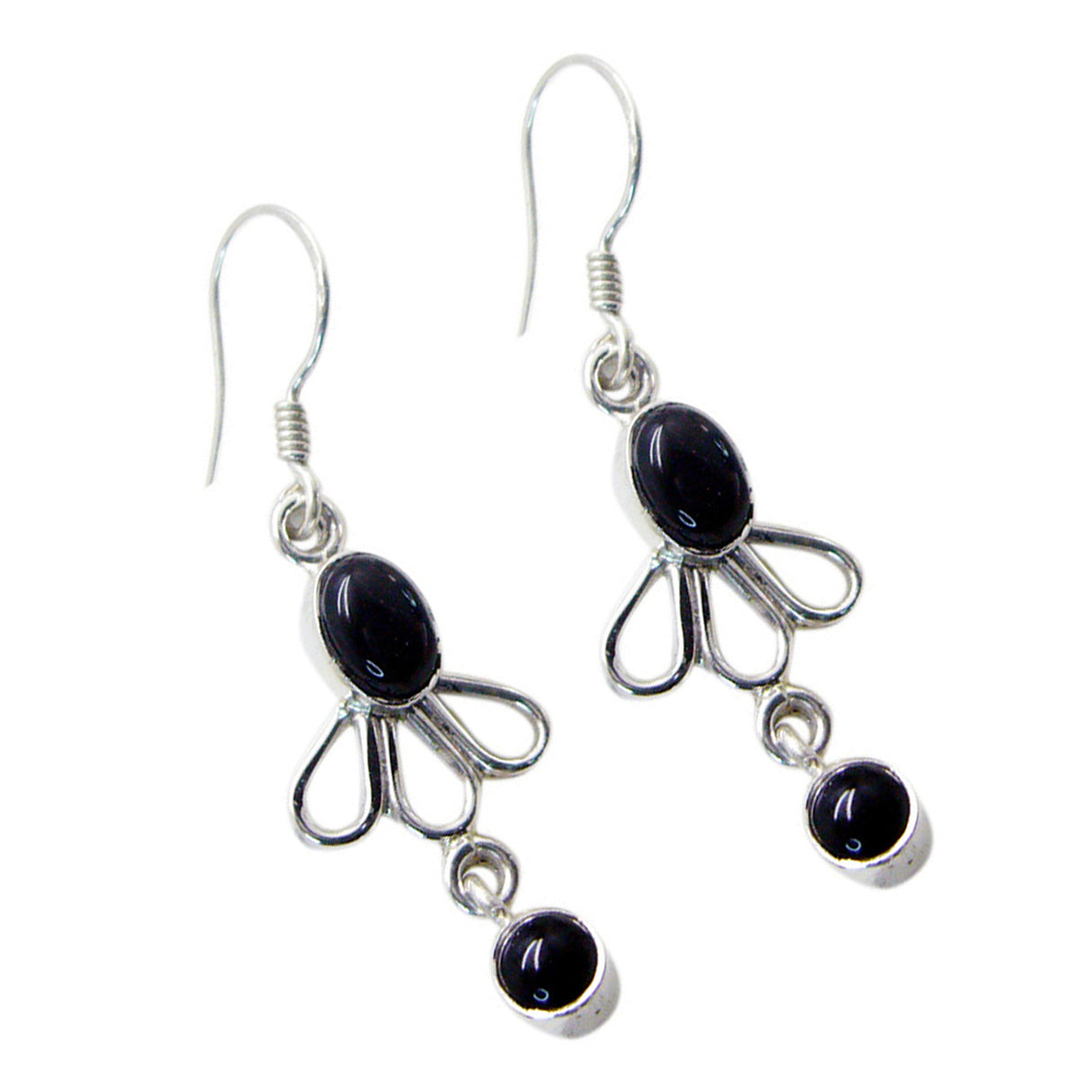 Amelia Black Dainty multiple Dangle Earring