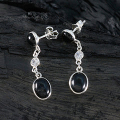 Anna Black Delicate multiple Stud Earring