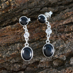 Anna Black Delicate multiple Stud Earring