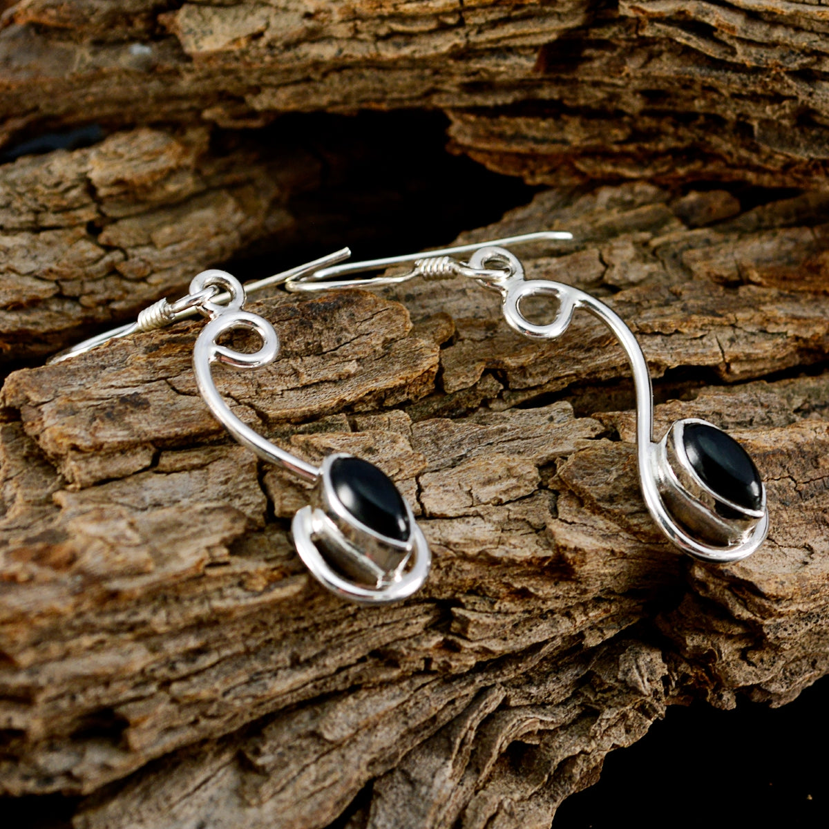 Lucia Black Delicate multiple Dangle Earring