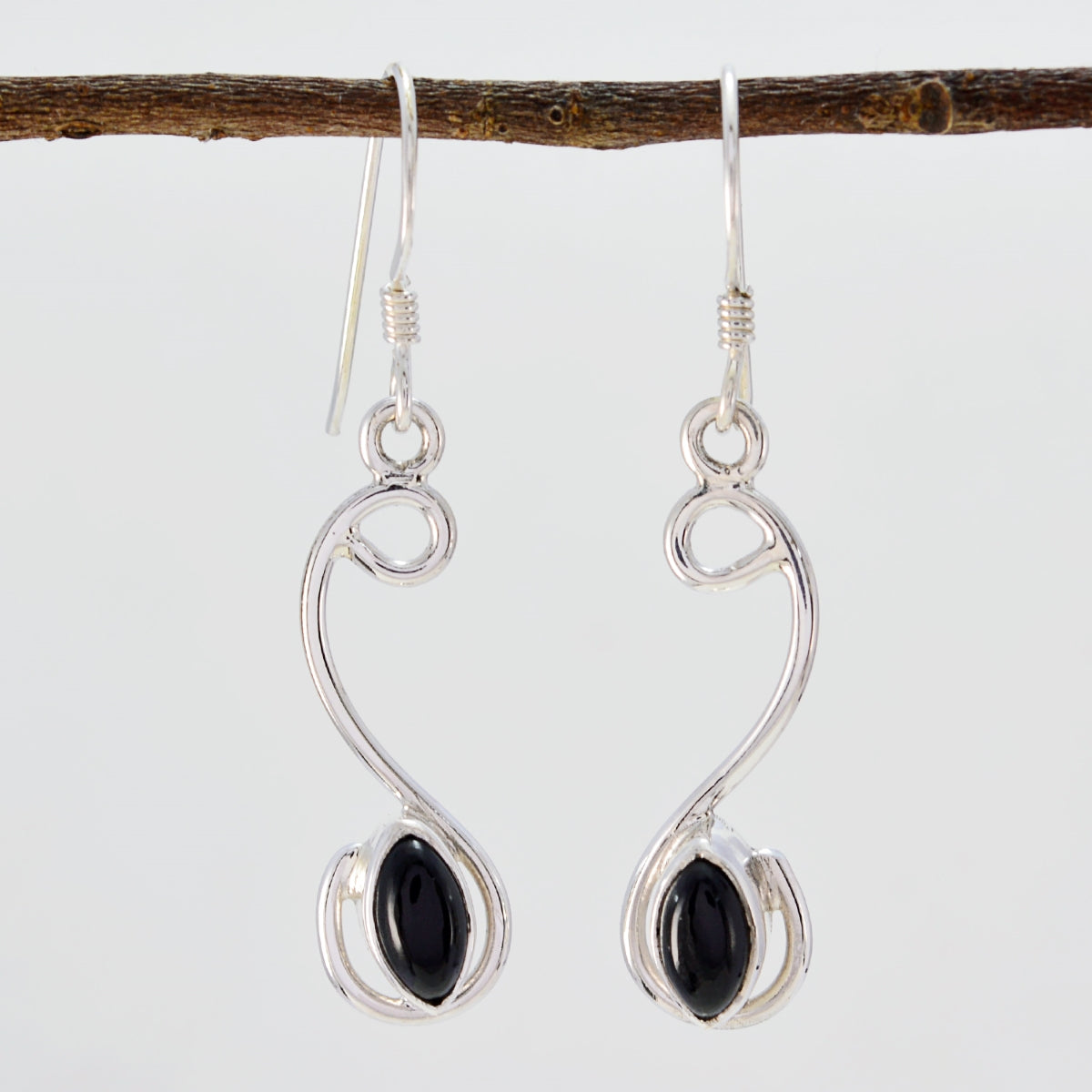 Lucia Black Delicate multiple Dangle Earring