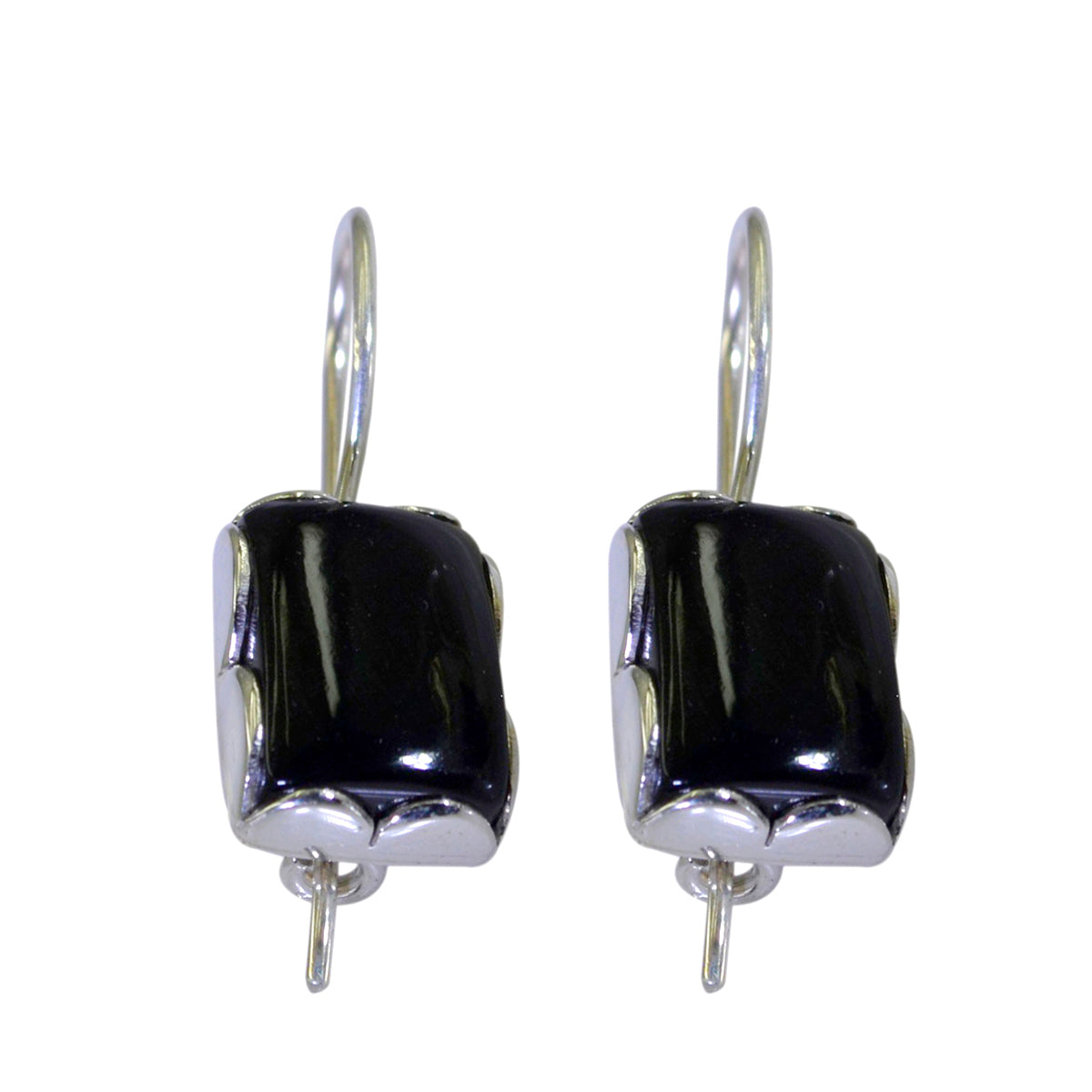 Aurora Black Eye catching multiple Dangle Earring Black Onyx Black Dangle
