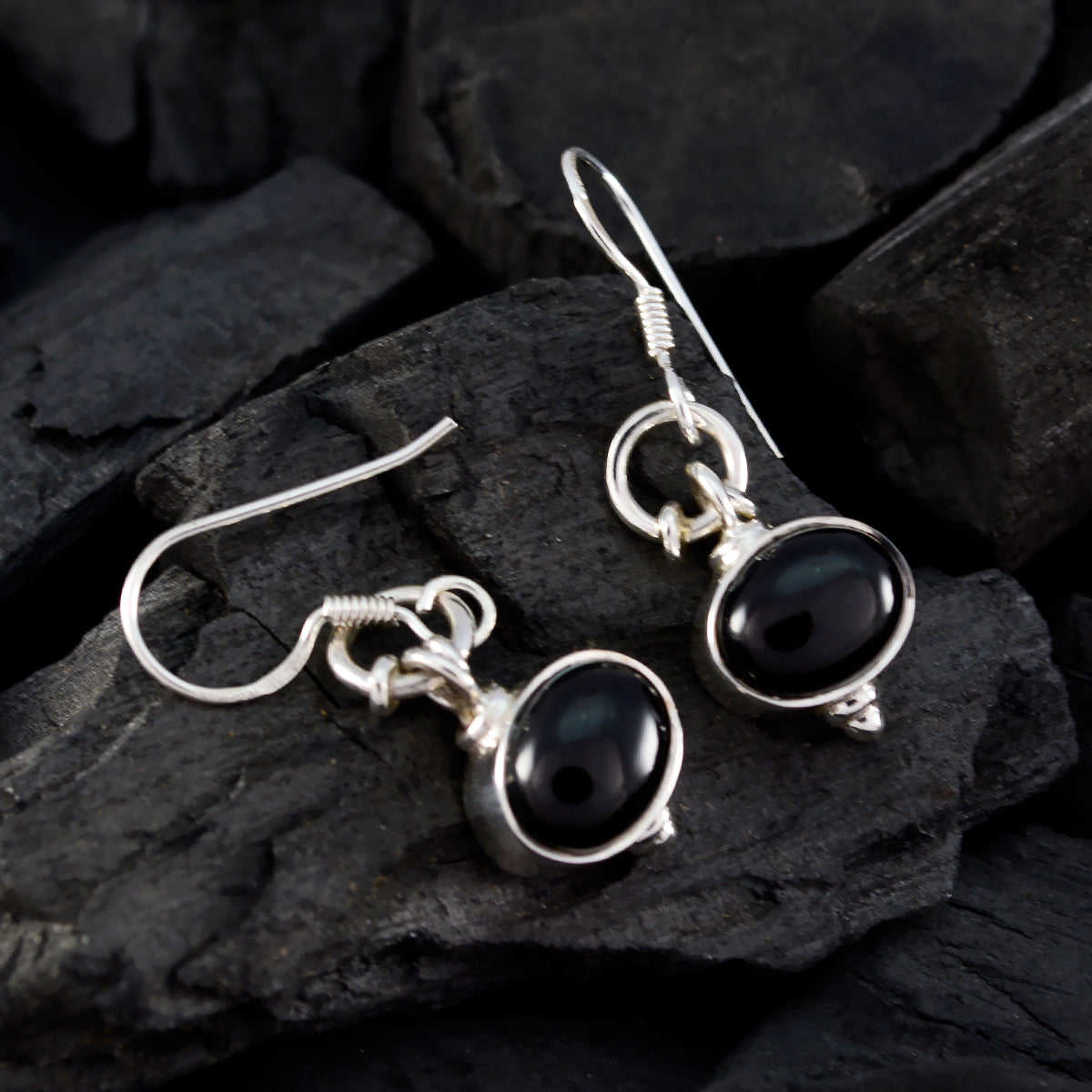 Charlotte Black Featherlight multiple Dangle Earring