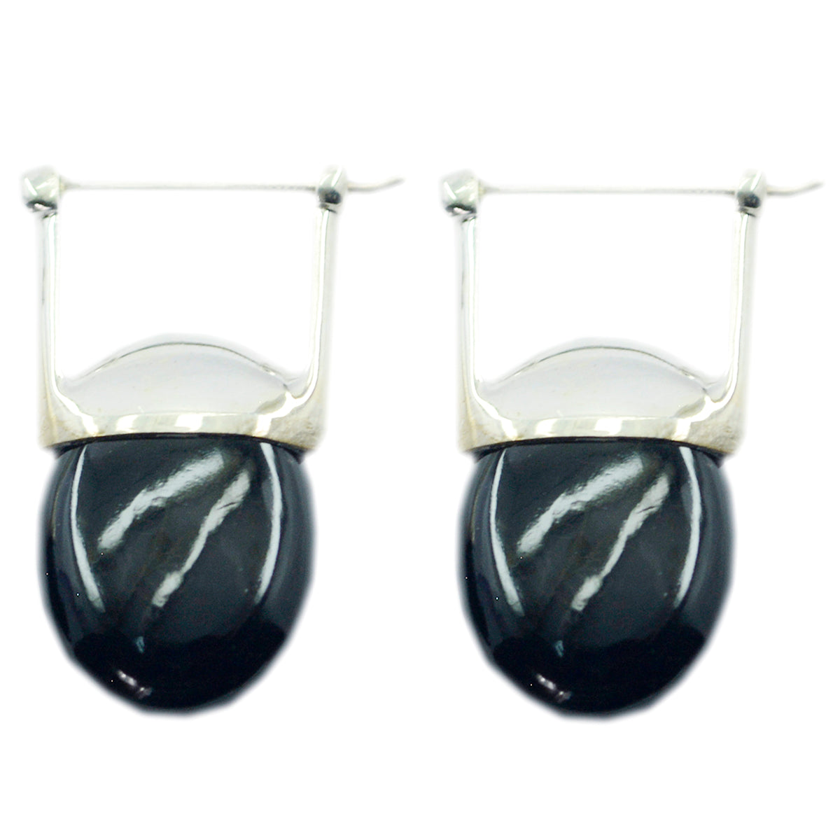Elena Black Essential Solitaire Dangle Earring