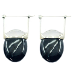 Elena Black Essential Solitaire Dangle Earring