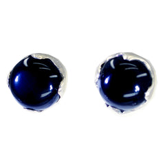 Freya Black Tiny Solitaire Stud Earring Black Onyx Black Stud