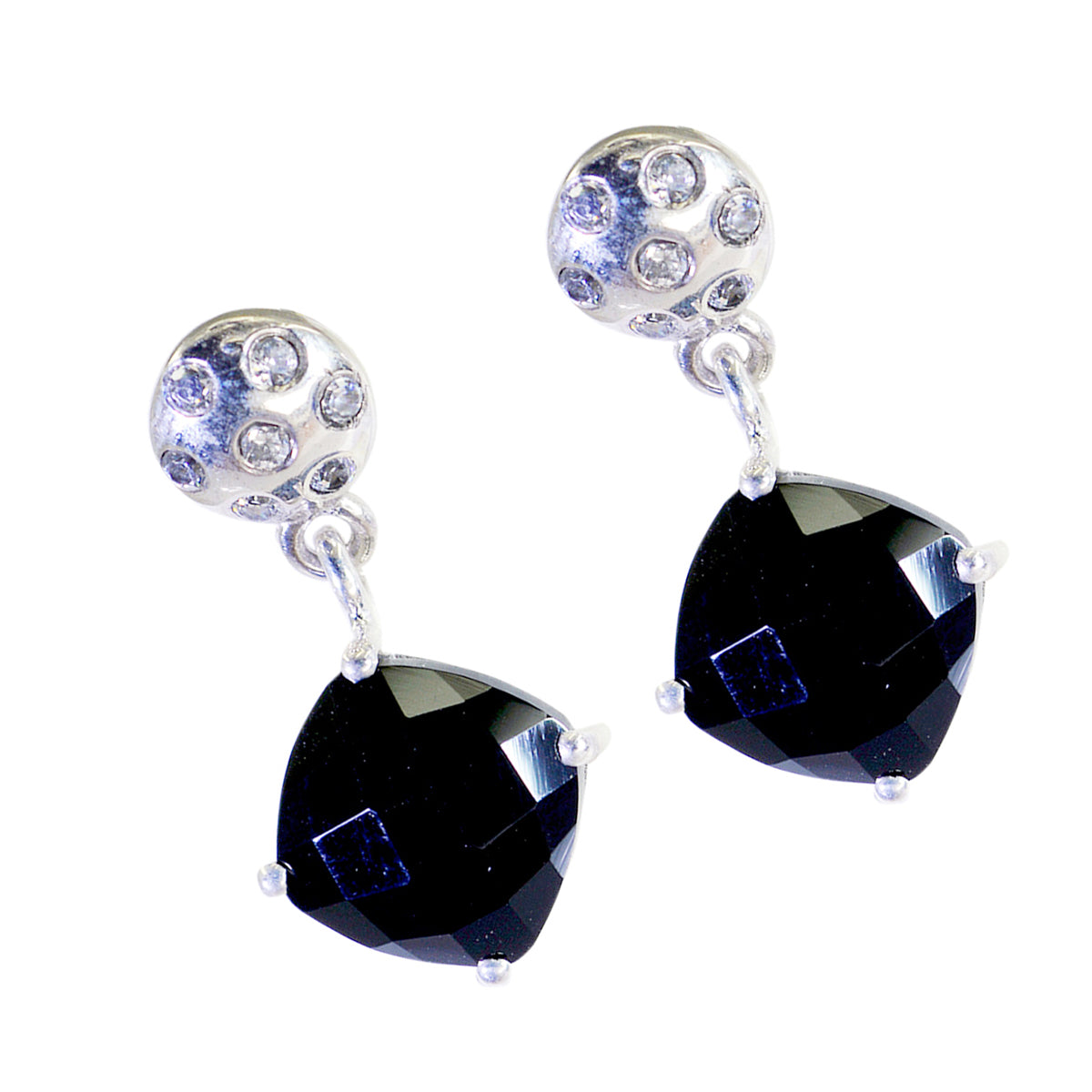 Hannah Black Mid weight multiple Stud Earring
