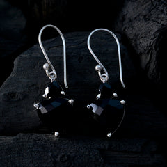 Yasmine Black Whisper thin multiple Dangle Earring