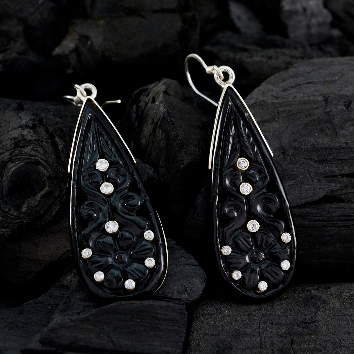 Angel Black Edgy multiple Dangle Earring