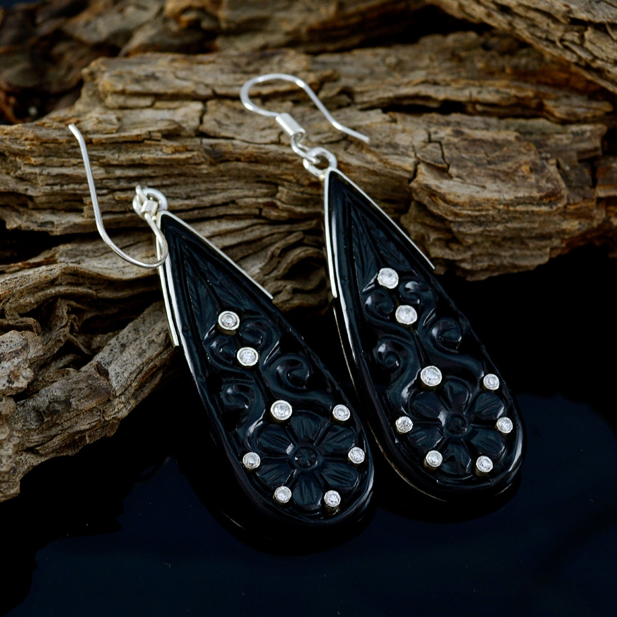 Angel Black Edgy multiple Dangle Earring