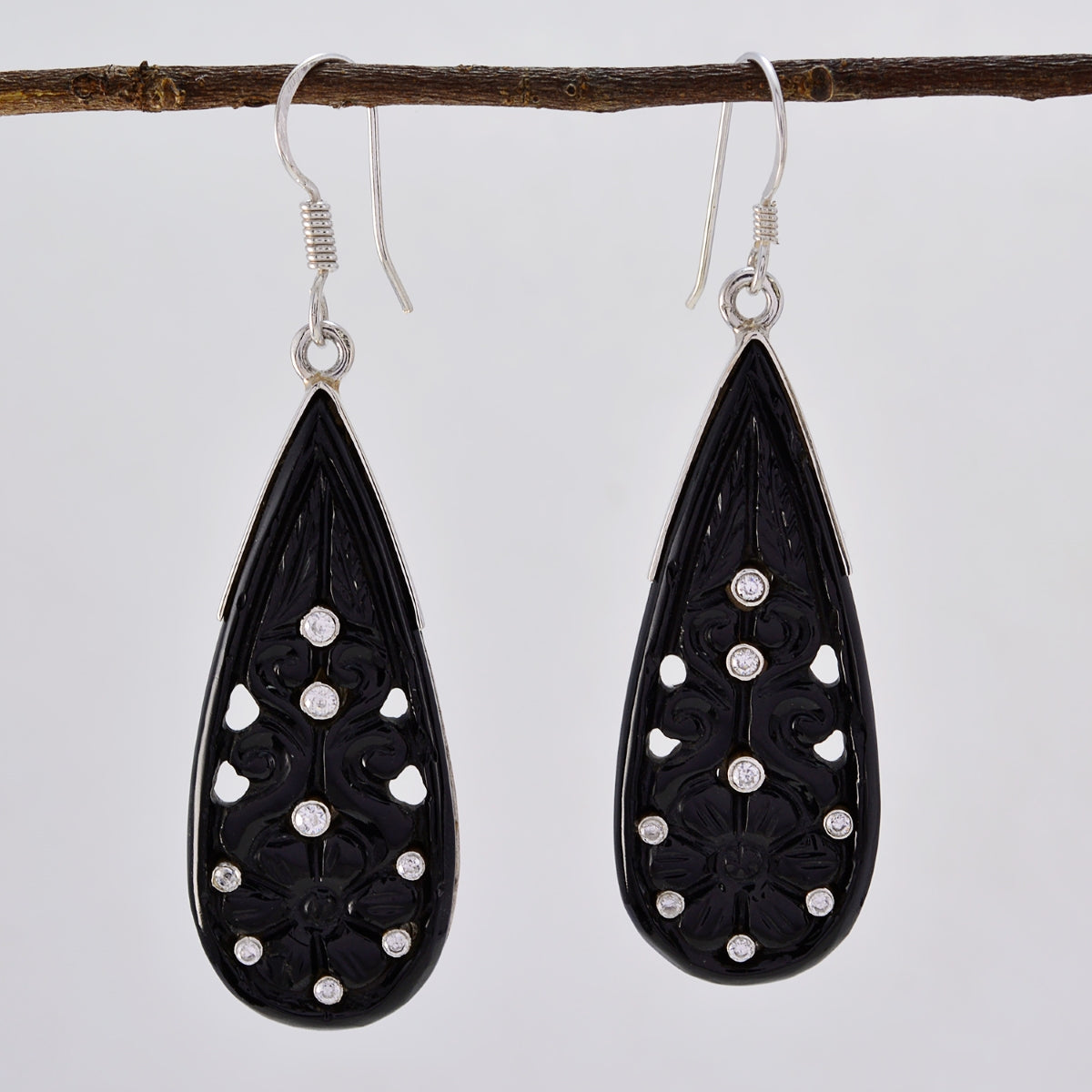 Angel Black Edgy multiple Dangle Earring